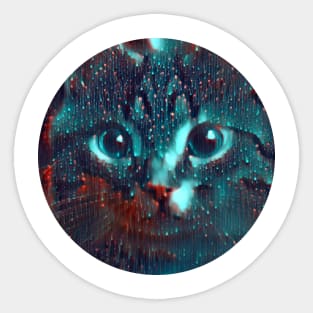 Cuddly mycat, revolution for cats Sticker